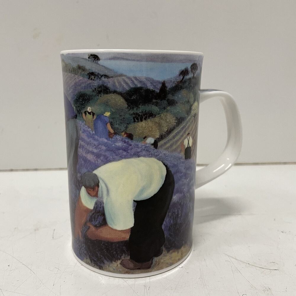 Dunoon Lavender Margaret Loxton Fine Bone China Coffee Mug Cup, England